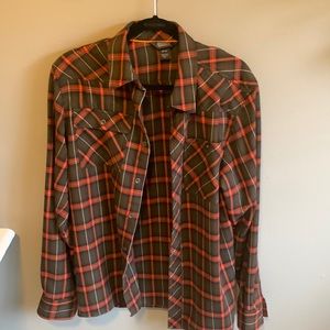 Men’s Outdoor Research Button Up Flannel Shirt
